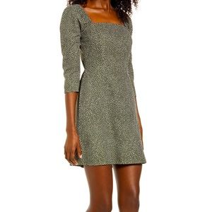 Leith Square Neck Mini Dress